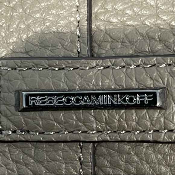 Rebecca Minkoff Grey Pebble Leather Hobo Shoulder Bag - Picture 4 of 7